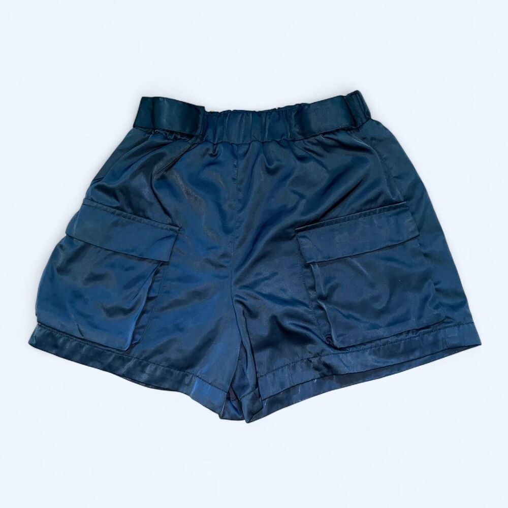 Forever-21 Women's Black Cargo Shorts